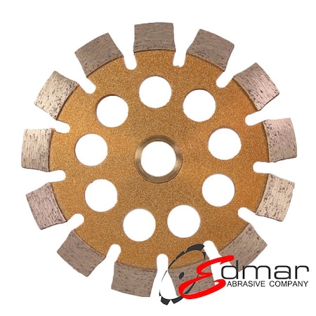 Continental Abrasives 4.5in x .250in x 7/8in-5/8in Super Tall Tuck Pointing Blade with Holes Pro Grade DB-00693H