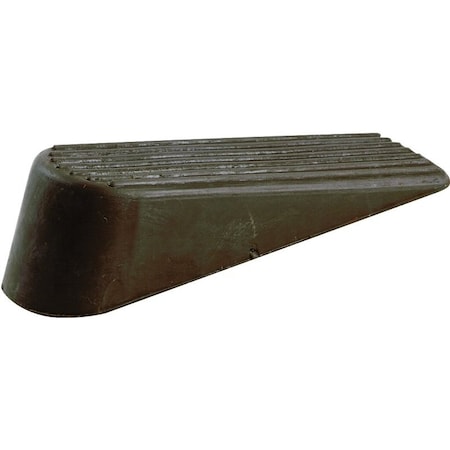 Shepherd Hardware Wedge Door Stop, Brown, Rubber, 2/PK, 2PK 9132