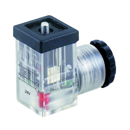Automation Systems Interconnect 8Mm Connector With Diode And Led, 3 Poles, 12-24V P1-TZ2-DL1