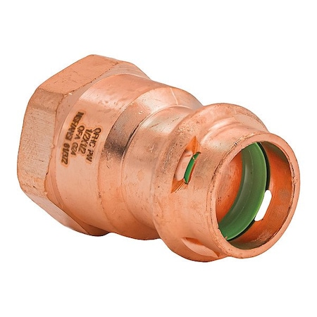 Quickfitting Surepress Strt, Copper, Press-fit1/2in, FNPT1/2in SPWF11R