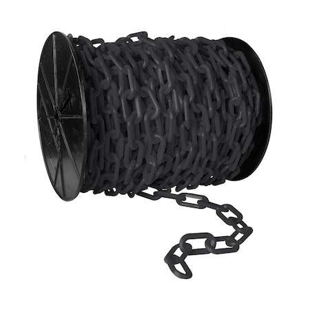 Mr. Chain 2" x 100' Slate Gray Plastic Safety Chain - Reel 51157