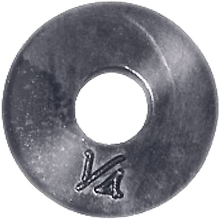 Danco Faucet Washer, 1/4 in, 0.2 in ID x 0.562 in OD Dia, Rubber, For: Quick-Opening Style Faucets 88571