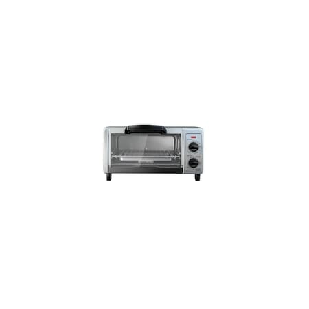 Black & Decker Toaster Oven Stainless Steel Black/Silver 9 in H X 16.9 in W X 11.6 in D Chrome TO1705SB