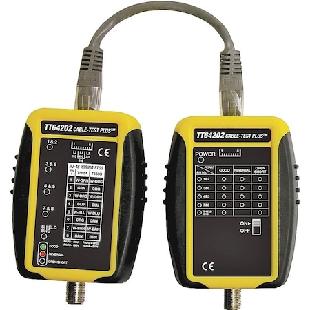 Gardner Bender CableTest Series Cable Tester, BlackYellow TT64202