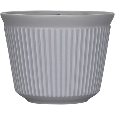 L&G 9.33 in. H X 12 in. W X 12 in. D X 12 in. D Polyresin Finola Planter Cement PVJ5012TCJ