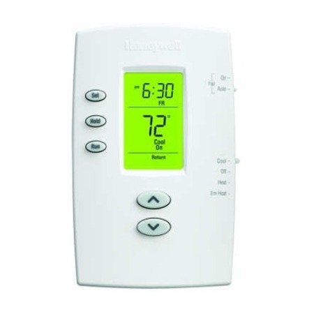 Honeywell Home Low Voltage Thermostat, 5-2 Programs, 2 H, 1 C, Hardwired/Battery, 20/30VAC TH2210DV1006/U