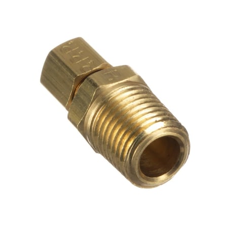Baxter Fitting, 1/4in Male NPT x 3/16in Compression, Brass 01-100V17-00279