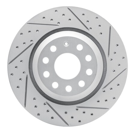 Dynamic Friction Co DFC Geoperformance Rotor - Drilled and Slotted 830-74030R