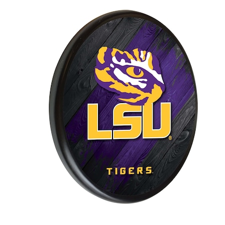 Holland Bar Stool Co Louisiana State University 13" Solid Wood Sign WSgnPBlkLaStUn