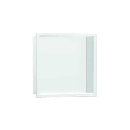 Hansgrohe XtraStoris Original Wall niche with Frame 12"x 12"x 5.5" in Matte White 56093700