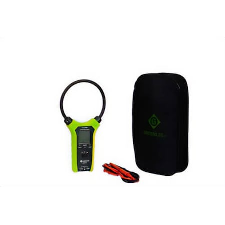 Greenlee Flexible Clamp Meter, 30/300/3000 A, 6/60/600 VAC, 60 MOhm, 20 to 30 kHz, LCD Display CMF-110