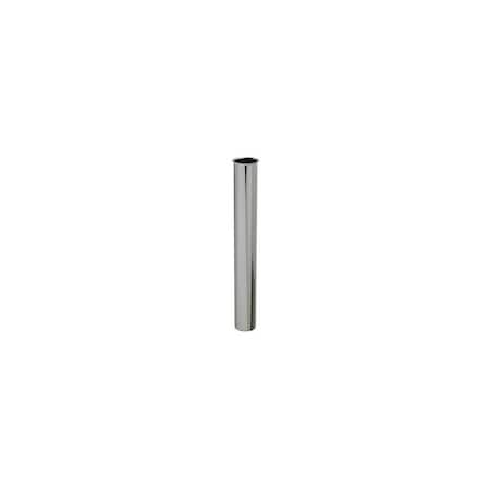Master Plumber 1-1/2-Inch O.D. Tube x 12-Inch Chrome Flanged Kitchen Drain Tailpiece 453-076