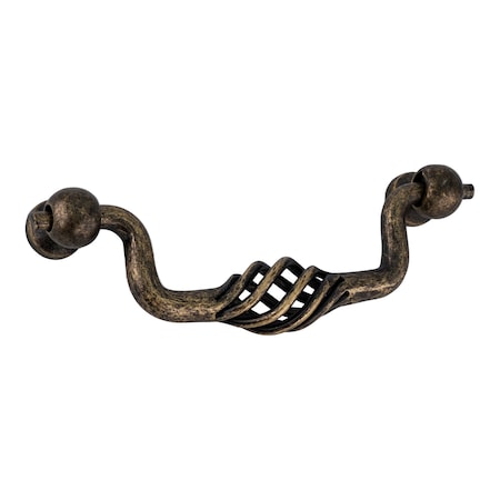Brixwell Birdcage Cabinet Pull For Kitchen And Cabinets Hardware Weathered Brass BXB32391R2