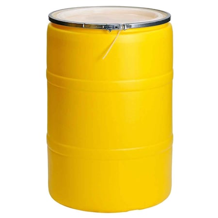 Brady 55 Gallon Spill Drum Polyethylene Yellow 89130