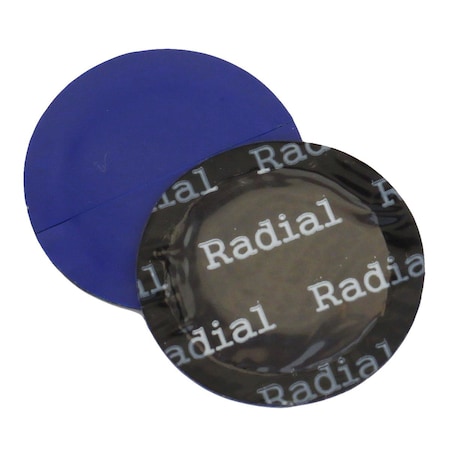 Kex Tire Repair Rubber Reinforced Universal Patch Small Round 1-5/8 Inch 42Mm - 100 Count, 1EA KX-4101