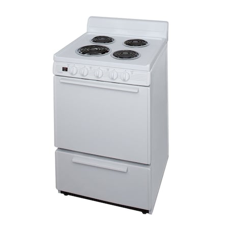 Premier Electric Range, 24 inW x 40 inH x 26 inD, 2.91 cu. ft. Oven, Coil Top Stove, White 805700