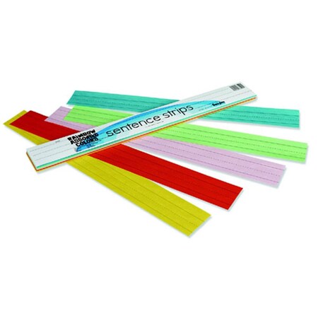 Easy-To-Organize Rainbow Kraft Sentence Strips EA67059