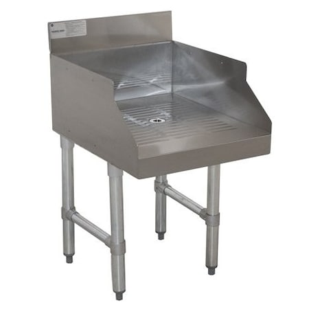 Advance Tabco Stainless Underbar Recessed Drainboard SL-GS-24