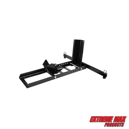 Extreme Max 5001.5757 Adjustable Motorcycle Wheel Chock Stand Heavy Duty 1800lb. Weight Capacity 5001.5757