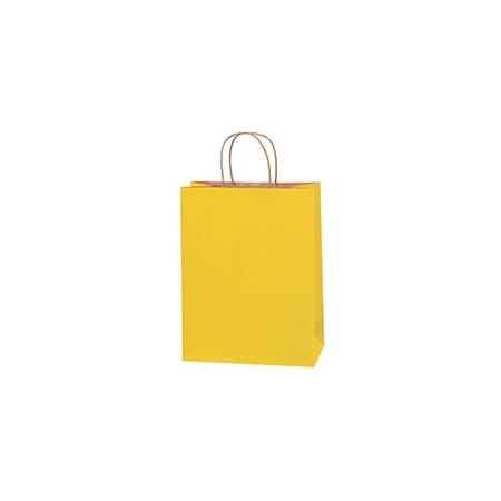 Bubblefast 250-10 x 5 x 13'' Yellow Tinted Shopping Bags, 250PK BFBGS117Y