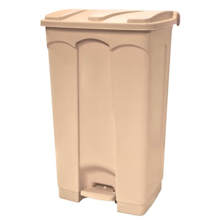 Quantum Storage Systems Step-On Contianer, 23 Gallon, Beige CSO-23BG