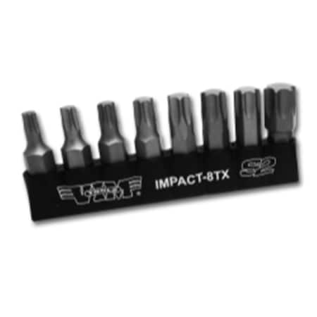 Vim Tools Impact Torx Bits - 8 Piece, 8PK VIMIMPACT-8TX