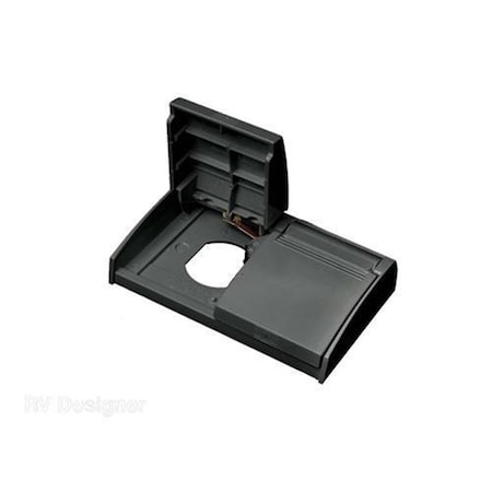 Rv Designer S904 Weatherproof Outlet withCover Plate Black R6R-S904