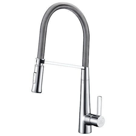 Anzzi Apollo Pull-Down Sprayer Kitchen Faucet in Polished Chrome KF-AZ188CH