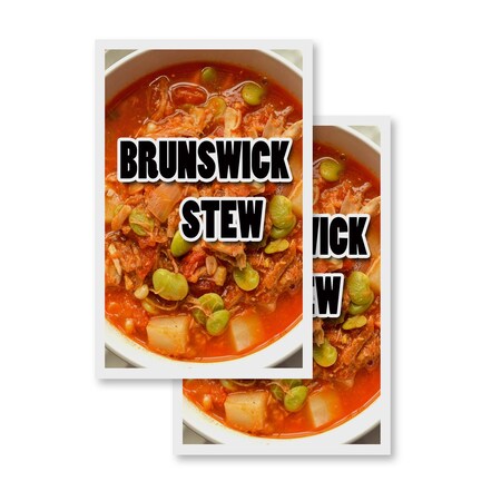 Signmission Brunswick Stew, Vinyl Decals Only 24 Inch x 36 Inch, Vinyl Decal, 2PK DSB-2436-2PACK-Brunswick Stew