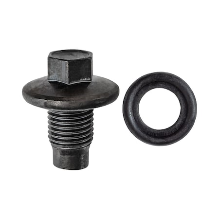Auveco OIL DRAIN PLUG W/ RUBBER GASKET M14-1.5 THREAD, 2PK 19279