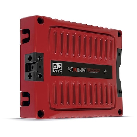 Banda RED Competition Vehicle Audio Amplifier w/Built in Subsonic Filter up to 9000 Watts RMS PROFESSIONA VIK8000.1RED