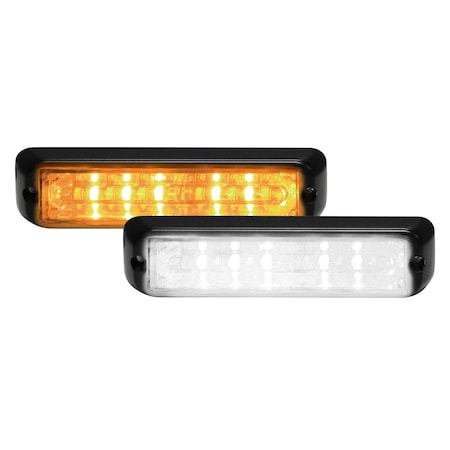 Code 3 Chase Warning, 12 LED, 6 Amber, 6 White CD3766AW