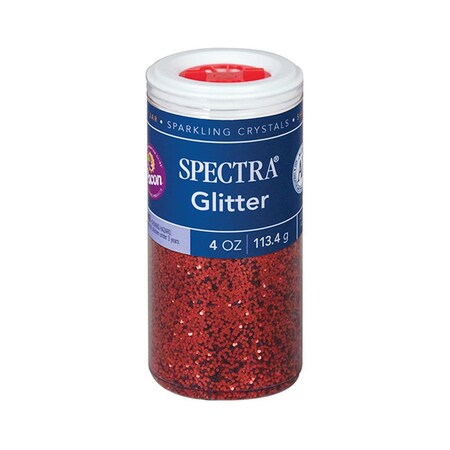 Pacon 4oz Spectra Glitter, Red - 6 Each PAC91640-6