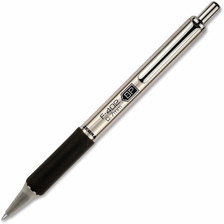 Zebra Pen Retractable Ballpoint Pen, Fine 0.7 mm, Black 29211