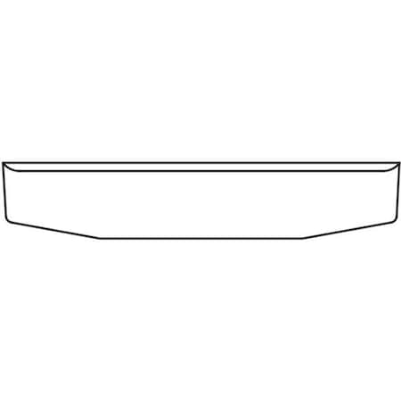 Replacement For Peterbilt 389 Year 2016 22 In Chrome Tapered Rolled End Bumper 10 Gauge