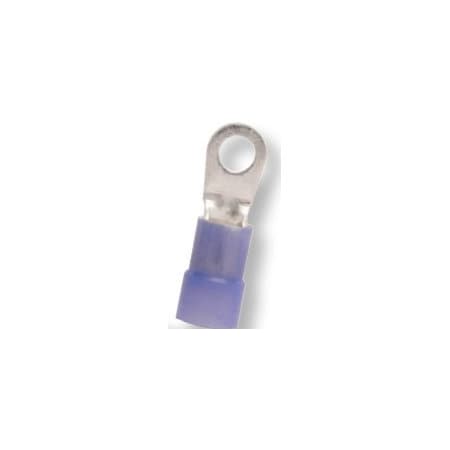Hillsdale Terminal Ring Terminal, #10 Stud Size, 6 AWG, 600 V, Nylon Insulated, 250 PK 50615N