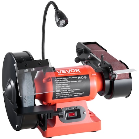 Vevor 8 in Bench Grinder & 2 in x 28 in Belt Sander 350W for Metalworking Woodworking SBG-200/50L