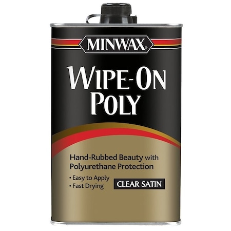 Minwax Wipe-On Polyurethane, Liquid, Clear, 1 pt, Can 40910000