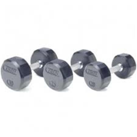 Troy Barbell 55 lbs Urethane T-Clog Logo Dumbbell TSD-055UTL