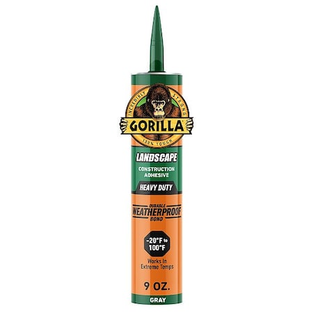 Gorilla Glue ConstAdh, Gray, 9floz, Cartridge 119782