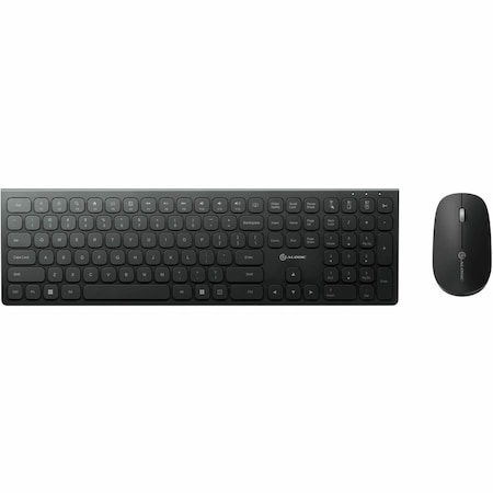 Alogic ECHELON USB-C RECHARGEABLE BLUETOOTH FULL SIZE KEYBOARD FOR US WIN (BLACK) + MOUSE COMBO, US ASKBT3WC