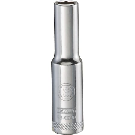 Dewalt Deep Socket, 1/4in Hex Drive, 1/4in, 6 pt DWMT86094OSP