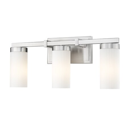 Z-Lite Danica 3-Light Vanity, 20.5 in W, Brushed Nickel 3044-3V-BN