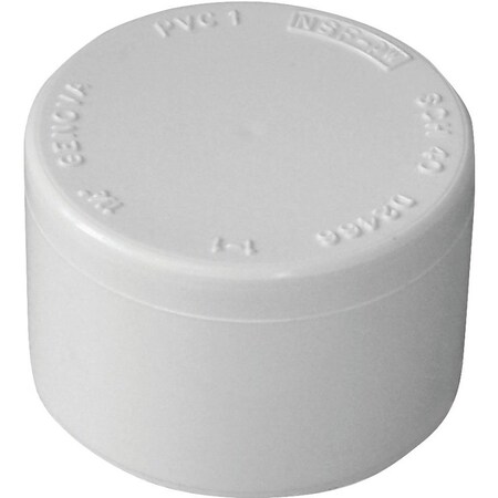 Lasco IPEX Pipe Cap, 3/4 in, Socket, PVC, SCH 40 Schedule 435408