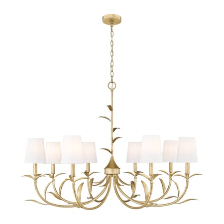 Z-Lite Aslin Gold Leaf 8 Light Chandelier 830-42GLF