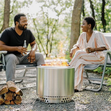 Solo Stove Bonfire 2.0 19.5'' Round Wood Burning Smokeless Fire Pit with Stand SSBON-SD-2.0