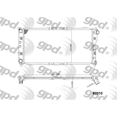 Global Parts Distributors Radiator 2010C