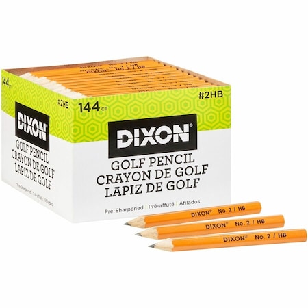 Dixon Ticonderoga Pencil, Golf, Yew, 144Ct 14998
