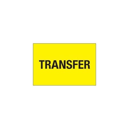 Bubblefast 2 x 3'' - ''Transfer'' Fluorescent Yellow Labels BFDL1139
