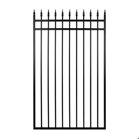 Nuvo Iron 45in Wx68in H Tiger Eye Gate, 48in W Openings, Self Close Hardware w/Double Side Handle 2x2 Hinges ITG04568